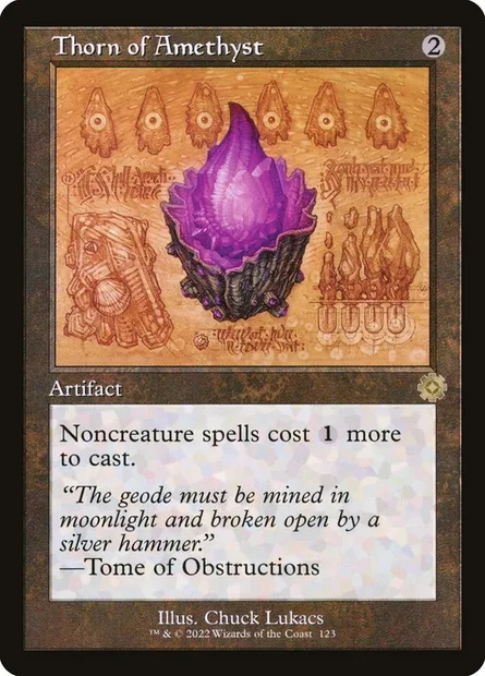 Thorn of Amethyst, Magic card BRR 123 — The Brothers' War Retro Artifacts set