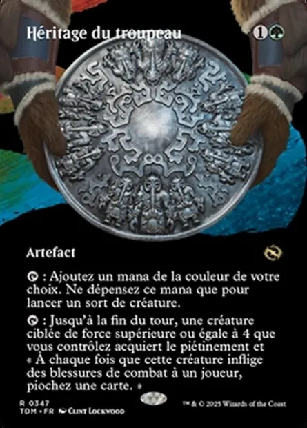 Héritage du troupeau, carte Magic TDM 347 — extension Tarkir: Dragonstorm