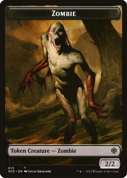 Zombie, Magic card TSCD 13 — Starter Commander Deck Tokens set