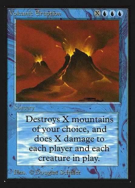 Volcanic Eruption, Magic card CEI 89 — Intl. Collectors' Edition set