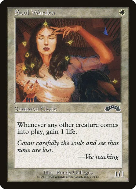 Soul Warden, Magic card EXO 21 — Exodus set