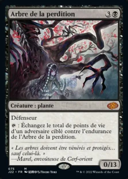 Arbre de la perdition, carte Magic J22 75 — extension Jumpstart 2022