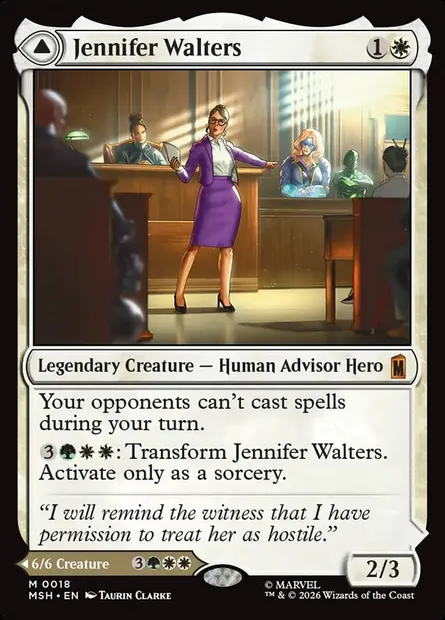 Jennifer Walters // The Sensational She-Hulk, Magic card MSH 18 — Marvel Super Heroes set