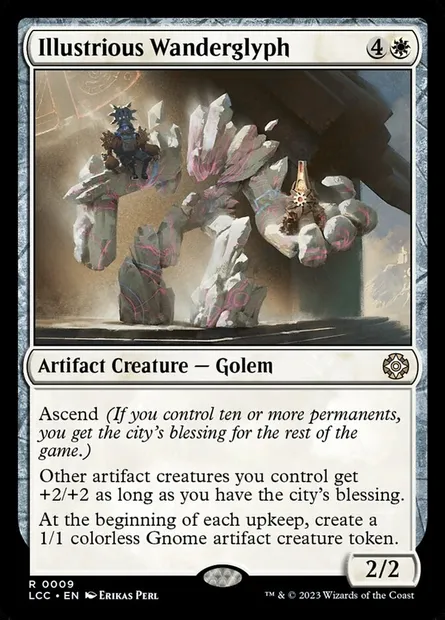 Illustrious Wanderglyph, Magic card LCC 9 — The Lost Caverns of Ixalan Commander set
