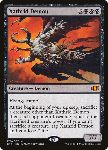 Xathrid Demon, Magic card C14 170 — Commander 2014 set
