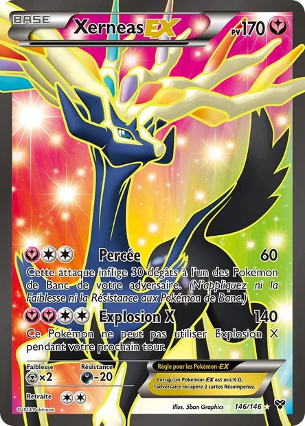 Xerneas EX, carte Pokémon XY 146 — extension XY