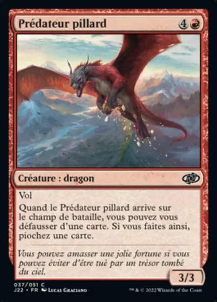 Prédateur pillard, carte Magic J22 37 — extension Jumpstart 2022