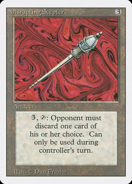Sceptre de dislocation, carte Magic 3ED 245 — extension Revised Edition