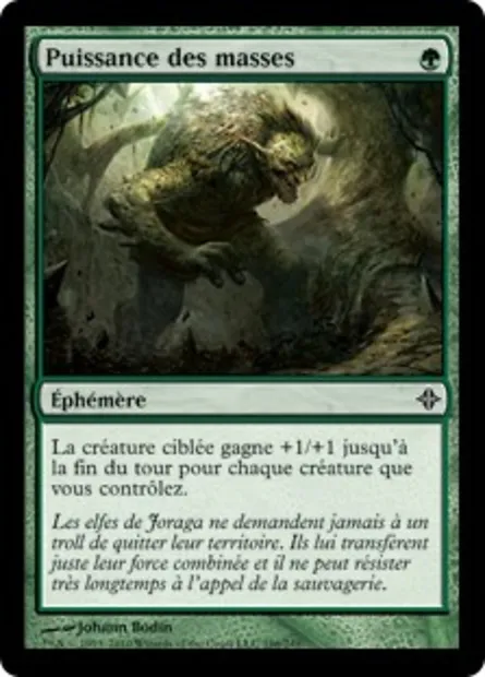 Puissance des masses, carte Magic ROE 196 — extension L'ascension des Eldrazi