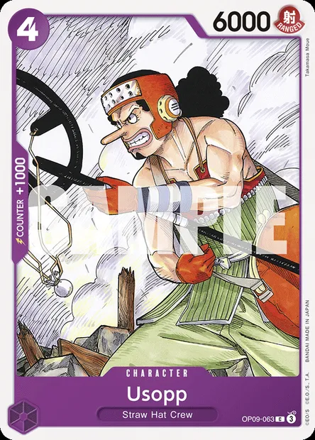 Usopp, One Piece card OP09-063 — EMPERORS IN THE NEW WORLD set