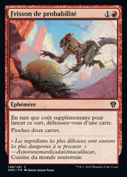 Frisson de probabilité, carte Magic DMU 148 — extension Dominaria Uni