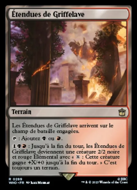 Étendues de Griffelave, carte Magic WHO 289 — extension Doctor Who