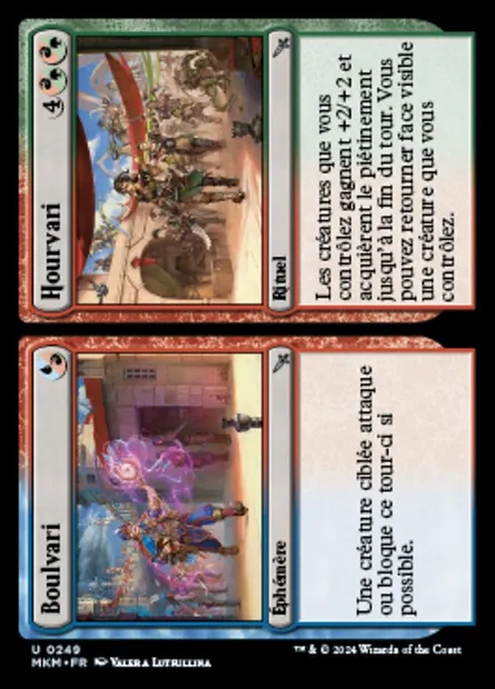 Boulvari // Hourvari // Boulvari // Hourvari, carte Magic MKM 249 — extension Murders at Karlov Manor