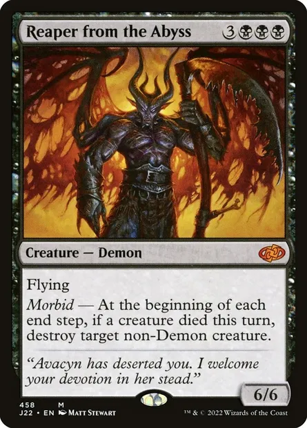 Reaper from the Abyss, Magic card J22 458 — Jumpstart 2022 set