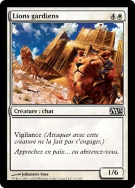 Lions gardiens, carte Magic M13 17 — extension Magic 2013