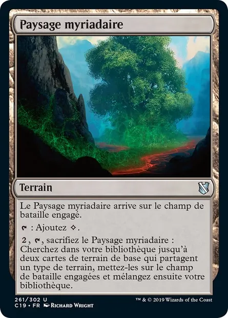Paysage myriadaire, carte Magic C19 261 — extension Commander 2019