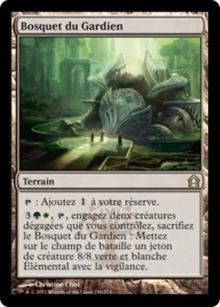Bosquet du Gardien, carte Magic RTR 240 — extension Retour à Ravnica