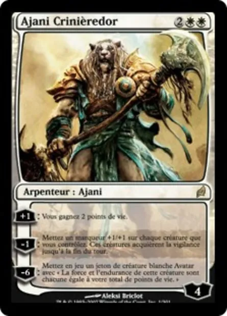 Ajani Crinièredor, carte Magic LRW 1 — extension Lorwyn