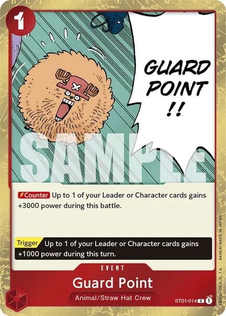 Guard Point, One Piece card ST01-014 — Straw Hat Crew set