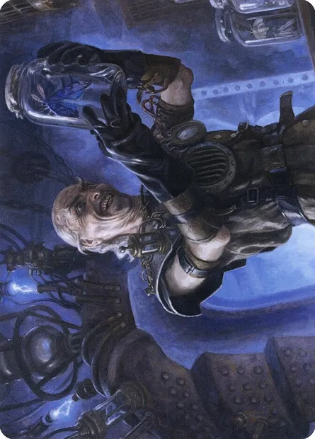 Delver of Secrets // Delver of Secrets, carte Magic AMID 21 — extension Midnight Hunt Art Series
