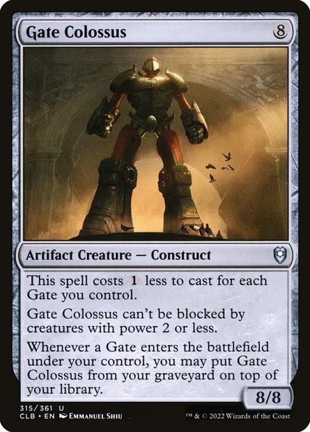 Gate Colossus, Magic card CLB 315 — Commander Legends: Battle for Baldur's Gate set
