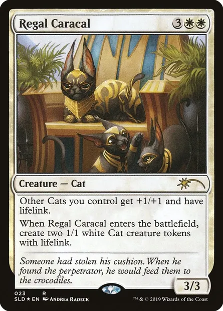 Caracal royal, carte Magic SLD 23 — extension Secret Lair Drop