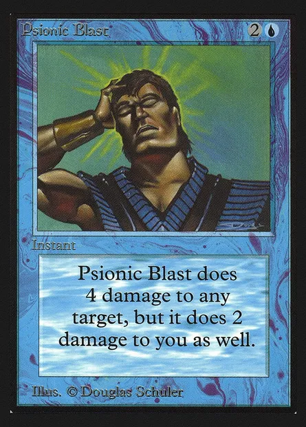 Psionic Blast, Magic card CEI 75 — Intl. Collectors' Edition set
