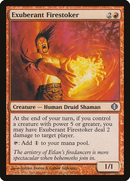 Exuberant Firestoker, Magic card ALA 99 — Shards of Alara set