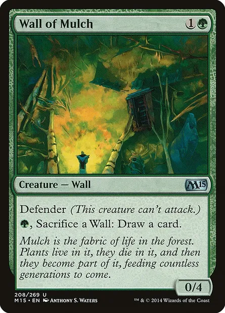 Wall of Mulch, Magic card M15 208 — Magic 2015 set