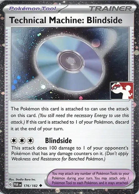 Capsule Technique : Angle Mort, carte Pokémon PPS 179-3 — extension Play! Pokémon Prize Pack Series
