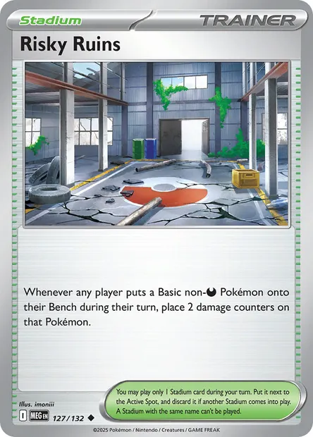 Risky Ruins, Pokémon card MEG 127 — Mega Evolution set