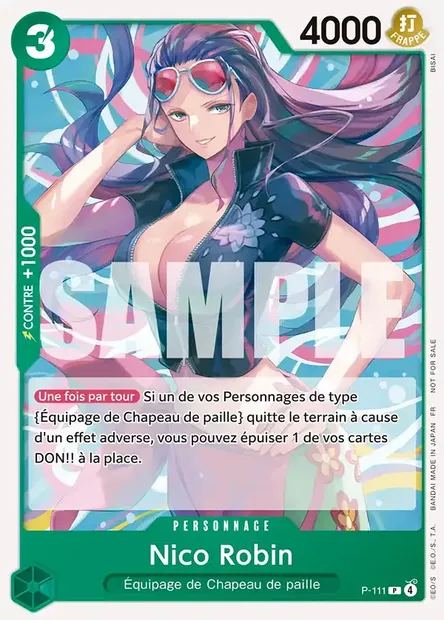 Nico Robin, carte One Piece P-111 — extension Carte promo