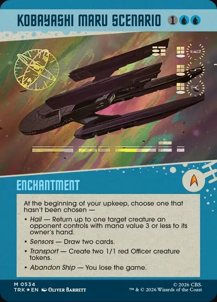 Kobayashi Maru Scenario, carte Magic TRK 534 — extension Star Trek