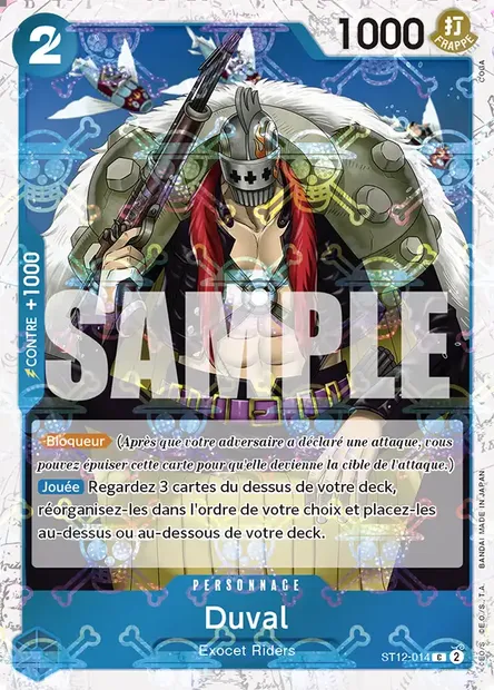 Duval, carte One Piece ST12-014 — extension Zoro and Sanji