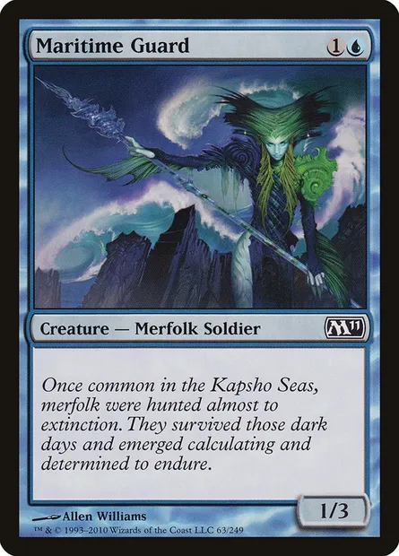 Maritime Guard, Magic card M11 63 — Magic 2011 set