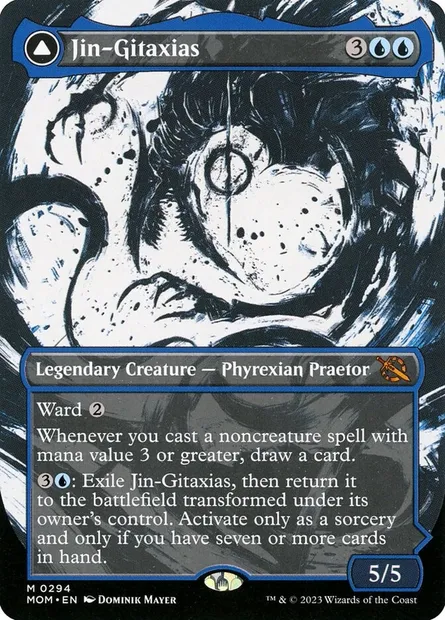 Jin-Gitaxias // The Great Synthesis, Magic card MOM 294 — March of the Machine set