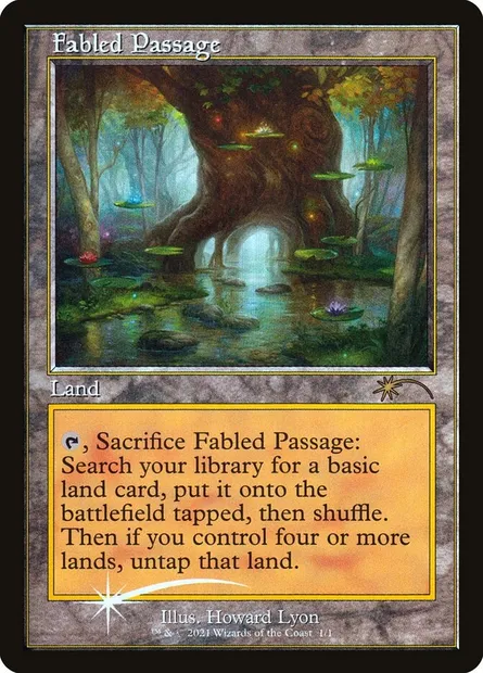 Fabled Passage, Magic card PW21 4 — Wizards Play Network 2021 set