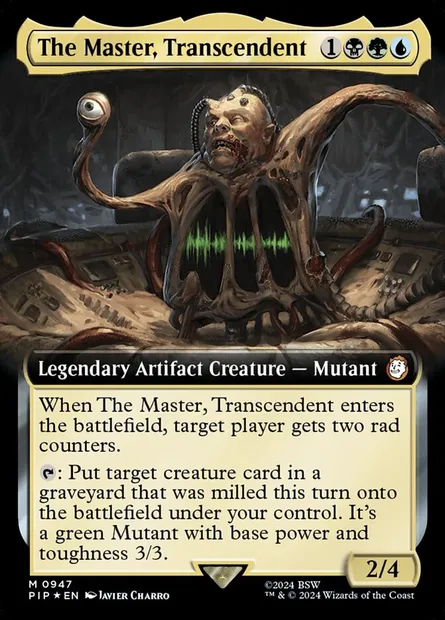 The Master, Transcendent, Magic card PIP 947 — Fallout set