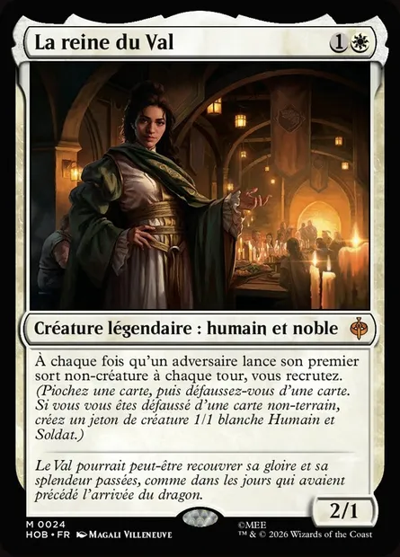 La reine du Val, carte Magic HOB 24 — extension The Hobbit