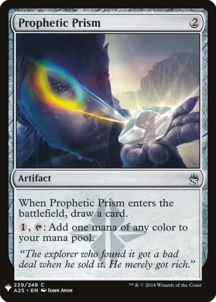 Prisme prophétique, carte Magic PLST A25-229 — extension The List