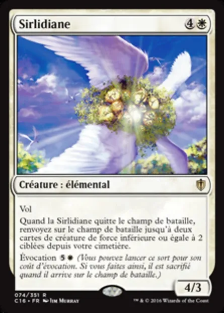 Sirlidiane, carte Magic C16 74 — extension Commander 2016