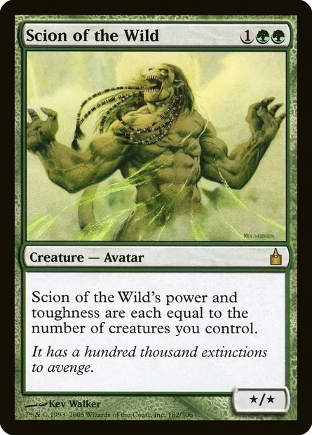 Scion of the Wild, Magic card RAV 182 — Ravnica: City of Guilds set