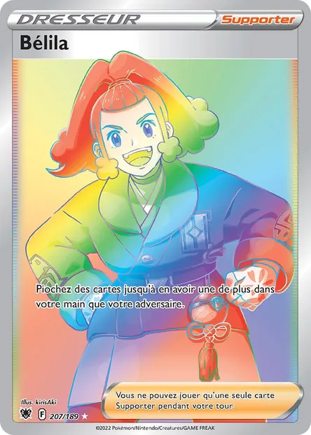 Bélila, carte Pokémon ASR 207 — extension Astres Radieux
