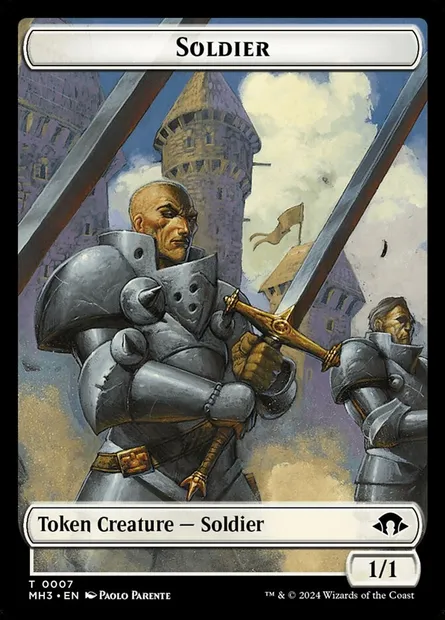 Soldier, carte Magic TMH3 7 — extension Modern Horizons 3 Tokens