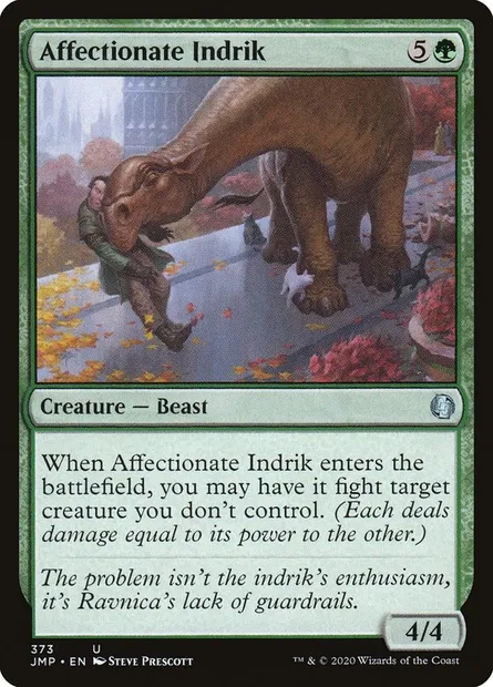 Affectionate Indrik, Magic card JMP 373 — Jumpstart set