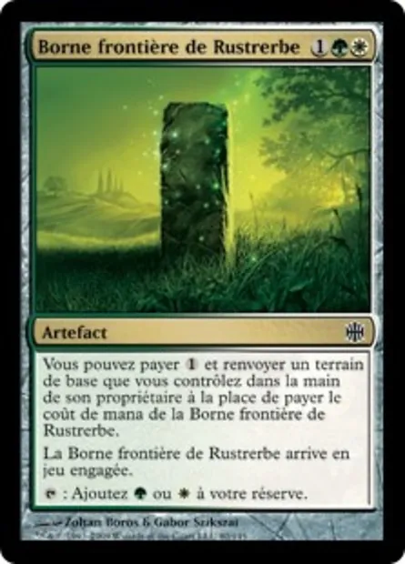 Borne frontière de Rustrerbe, carte Magic ARB 80 — extension La Renaissance d'Alara