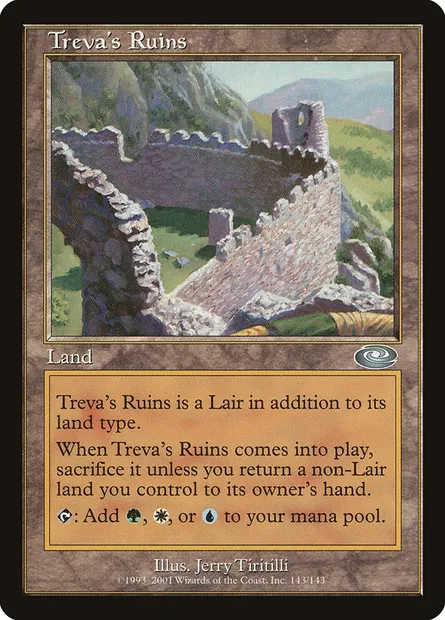 Ruines de Treva, carte Magic PLS 143 — extension Planeshift