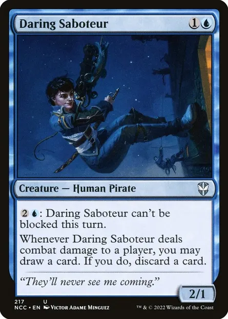 Daring Saboteur, Magic card NCC 217 — New Capenna Commander set