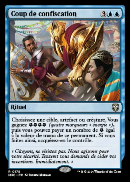Coup de confiscation, carte Magic M3C 178 — extension Modern Horizons 3 Commander