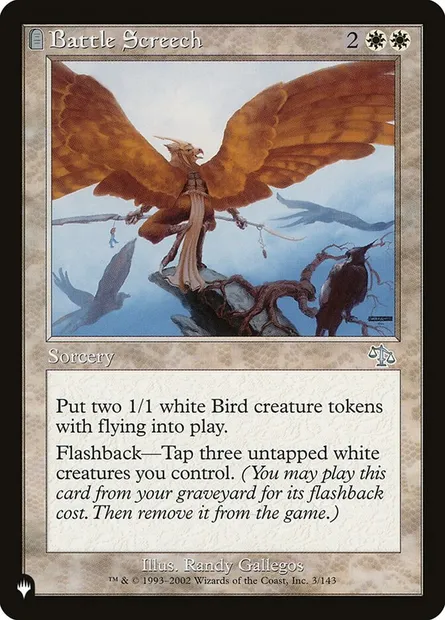 Battle Screech, Magic card PLST JUD-3 — The List set